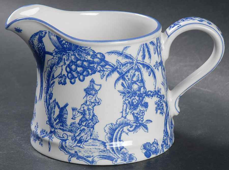 Provencial Garden Blue Creamer by Spode-1