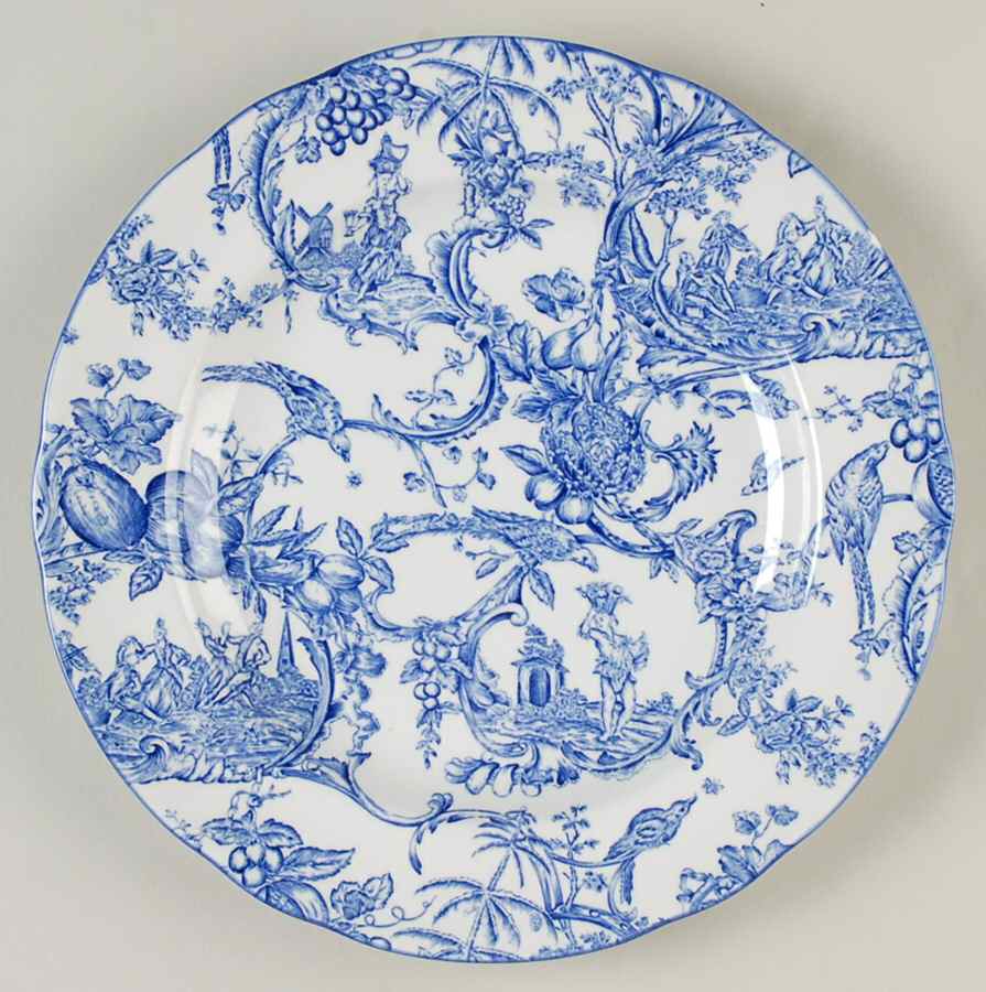Provencial Garden Blue Luncheon Plate by Spode-1