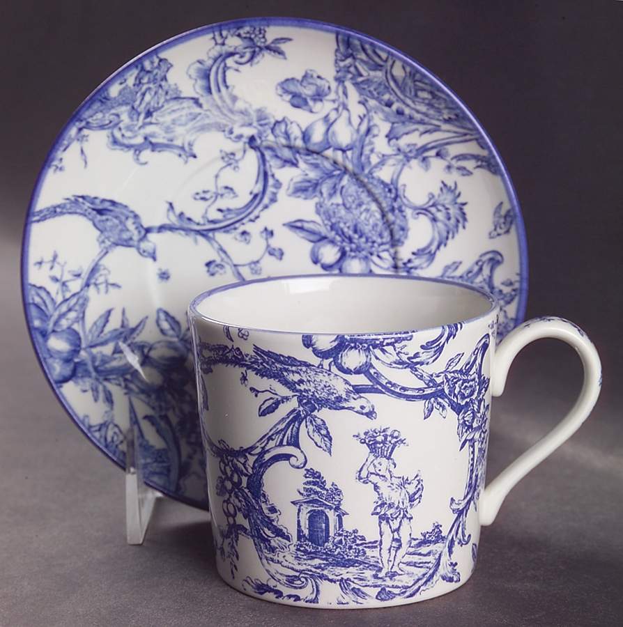Provencial Garden Blue Mug & Saucer Set by Spode-1