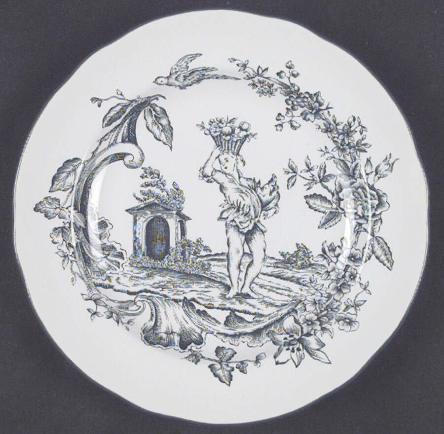Provencial Garden Green Accent Salad Plate by Spode-1