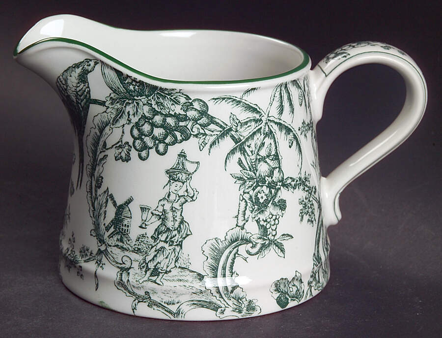 Provencial Garden Green Creamer by Spode-1