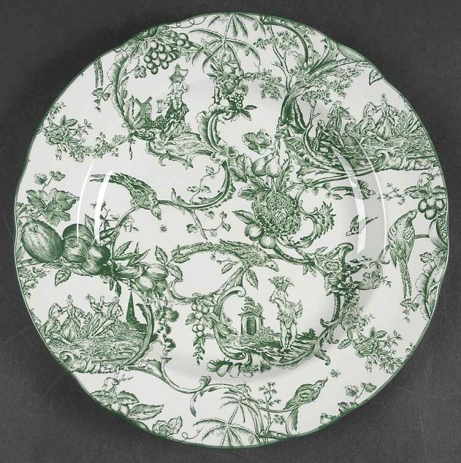 Provencial Garden Green Luncheon Plate by Spode-1