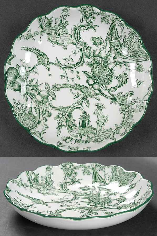 Provencial Garden Green Small Round Fluted Dish by Spode-1