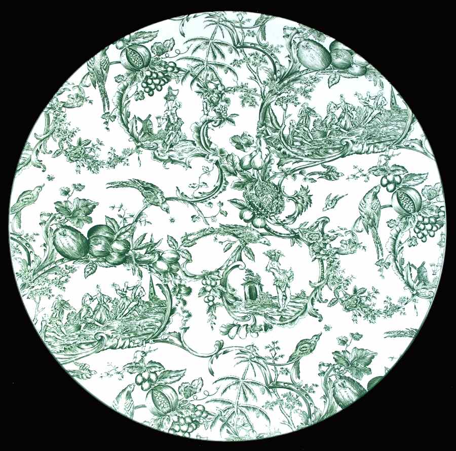 Provencial Garden Green Cake Plate by Spode-1