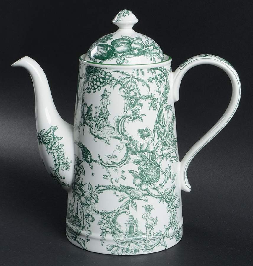 Provencial Garden Green Coffee Pot & Lid by Spode-1
