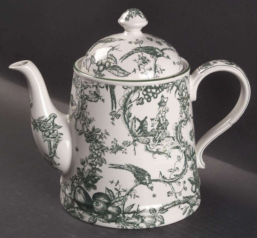 Provencial Garden Green Teapot & Lid by Spode-1