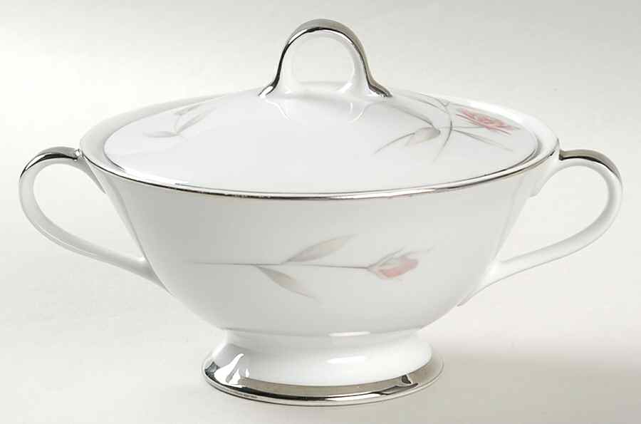 Dusty Rose Sugar Bowl & Lid by Seyei Toki Co-1