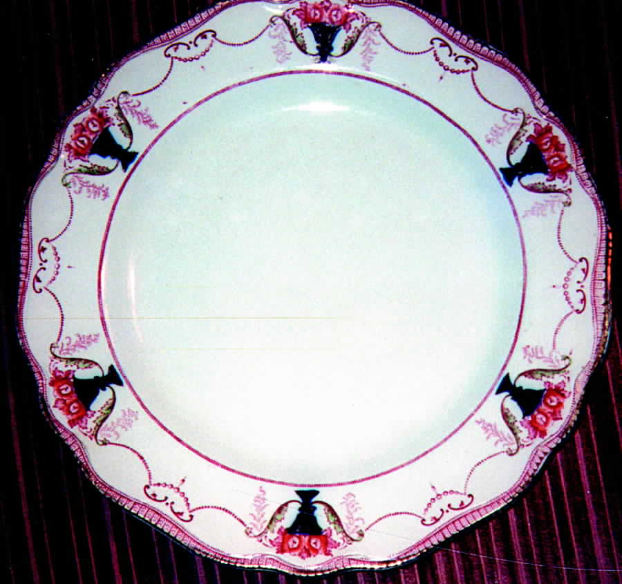 Swindon Red Dinner Plate by Stanley Pottery -1