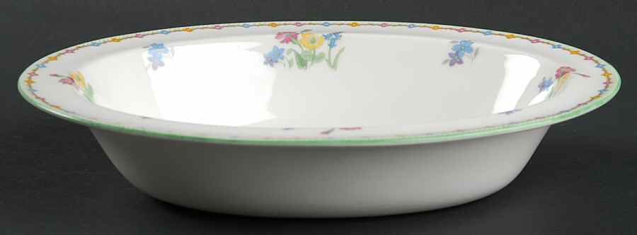 Wild Flowers 9" Oval Vegetable Bowl by Shelley-1