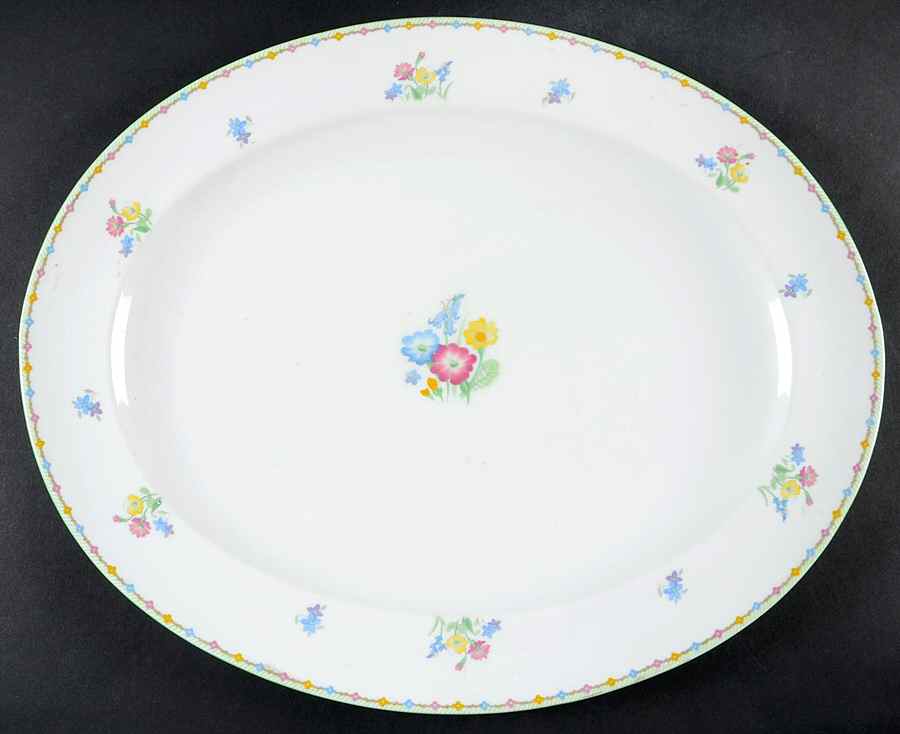 Wild Flowers 17" Oval Serving Platter by Shelley-1