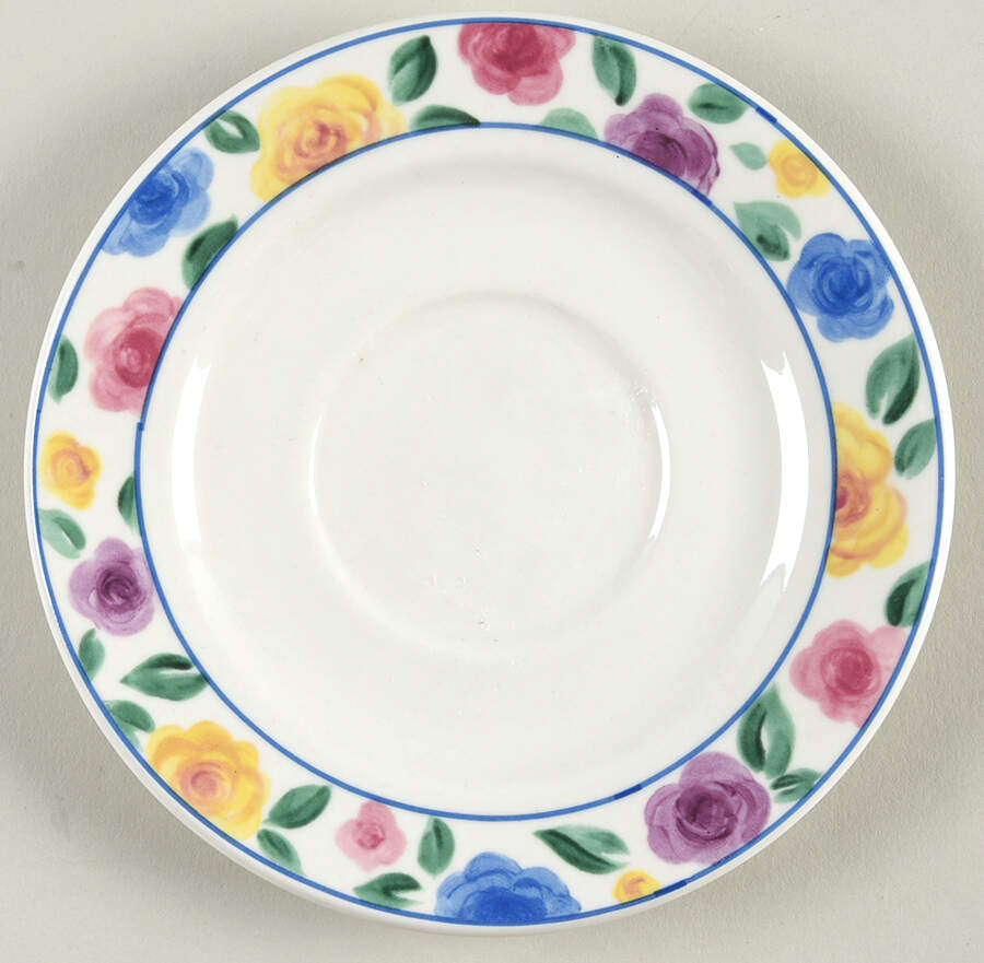 Rose Garden Saucer by Sakura-1