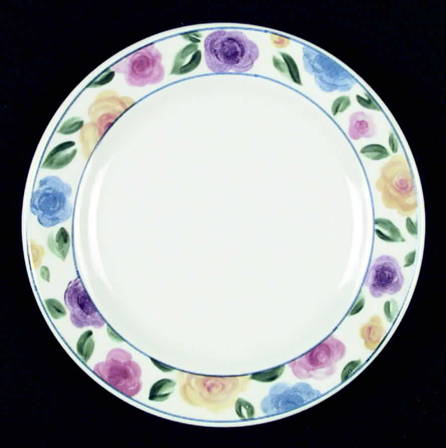 Rose Garden Salad Plate by Sakura-1