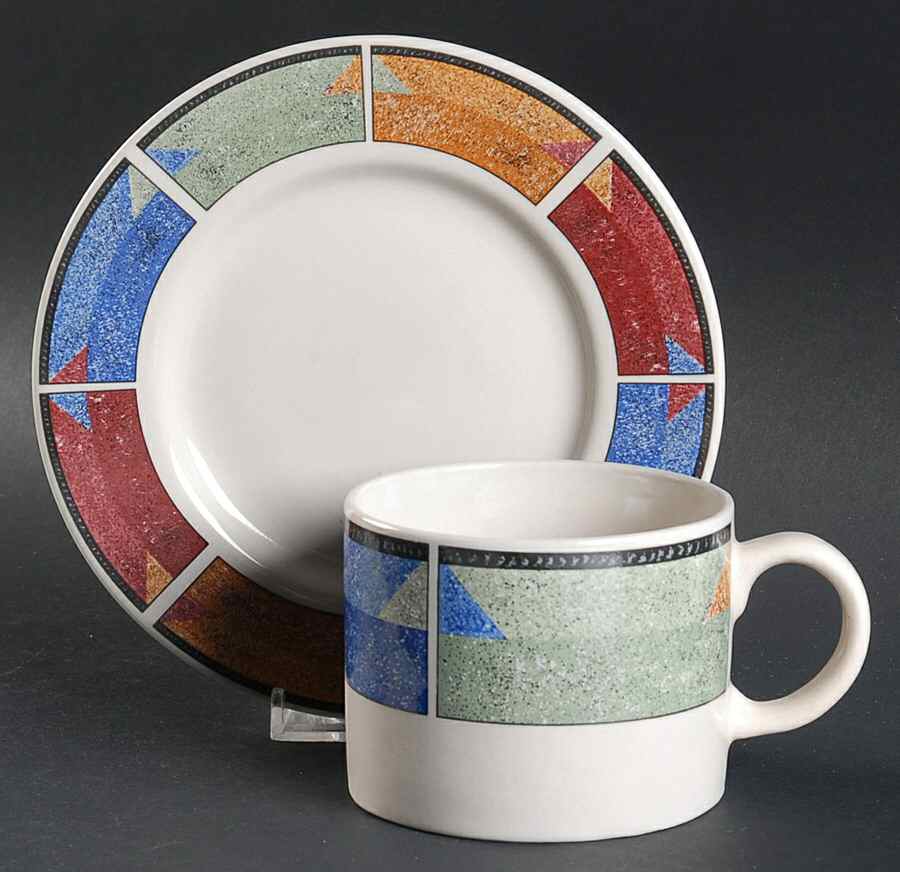 Astral Flat Cup & Saucer Set by Sakura-1
