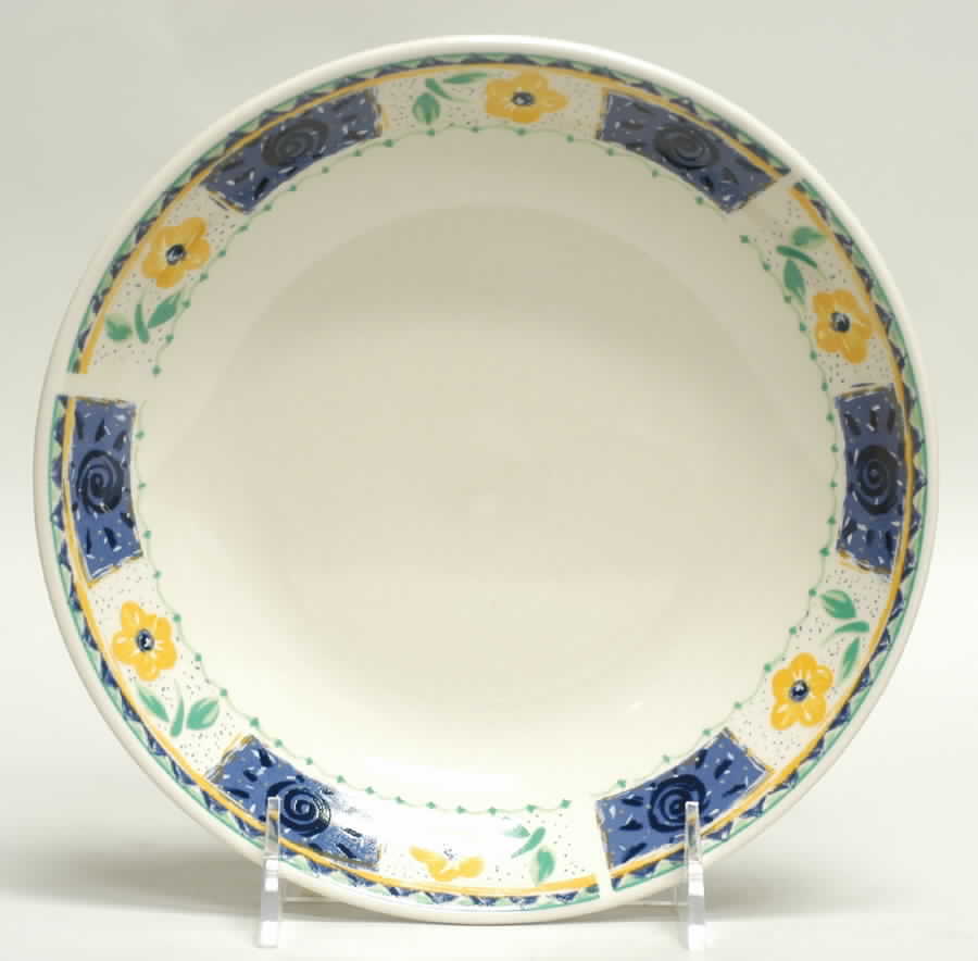 Daisy Squares Coupe Soup Bowl by Sakura-1