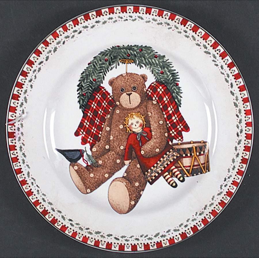 Christmas Bears Salad Plate by Sakura-1
