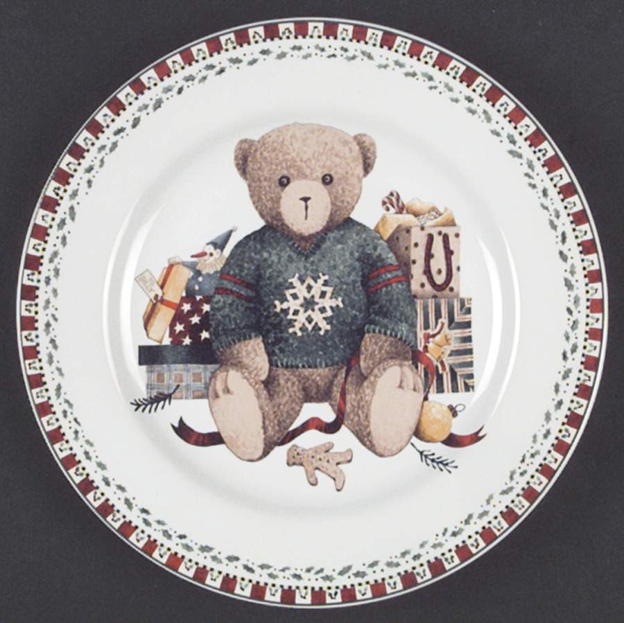 Christmas Bears Salad Plate by Sakura-1