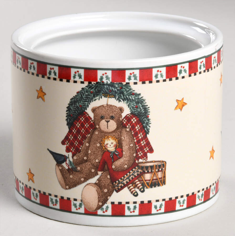 Christmas Bears Sugar Bowl No Lid by Sakura-1