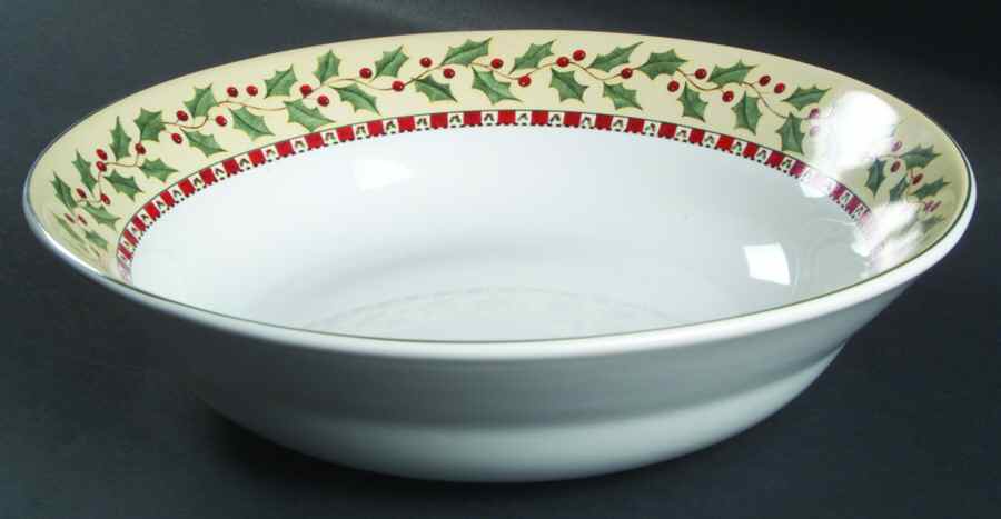 Christmas Bears 9" Round Vegetable Bowl by Sakura-1