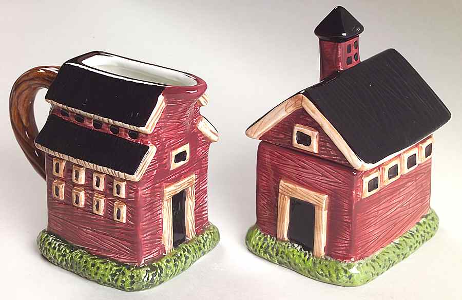 Barns Figural Creamer & Sugar Set by Sakura-1