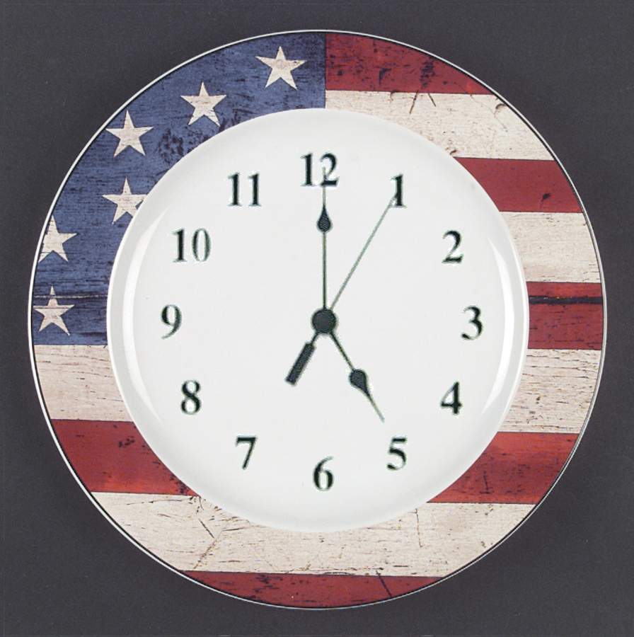 Colonial (Black Trim) 1-2" depth  Clock Plate HC by Sakura-1