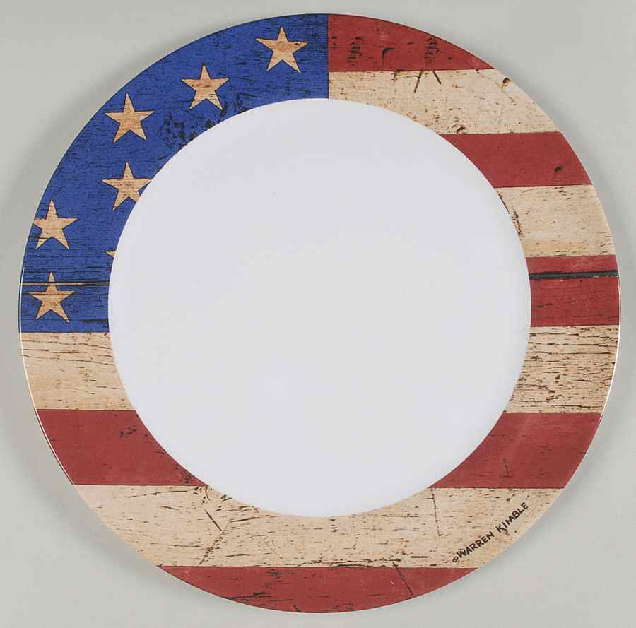 Colonial (Black Trim) Plastic Dinner Plate by Sakura-1