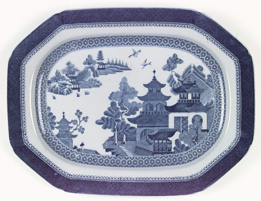 SP111 14" Oval Serving Platter by Spode-1