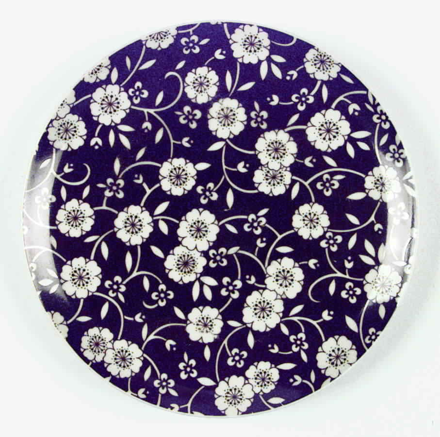 Calicot Brown Snack Plate by Shafford-1