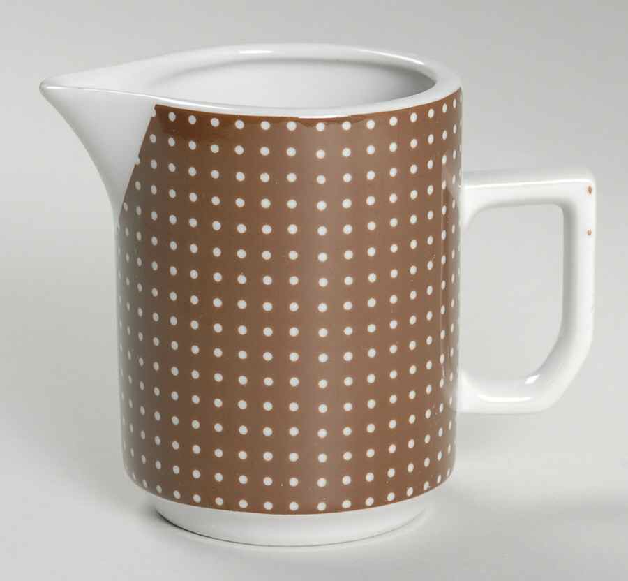 Calicot Brown Creamer by Shafford-1