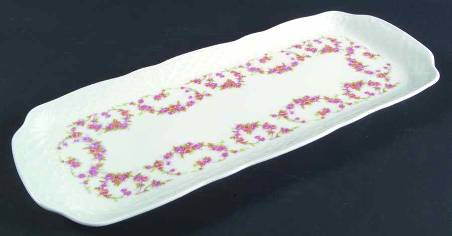 Bridal Rose Large Sandwich Tray by Schumann - Bavaria-1