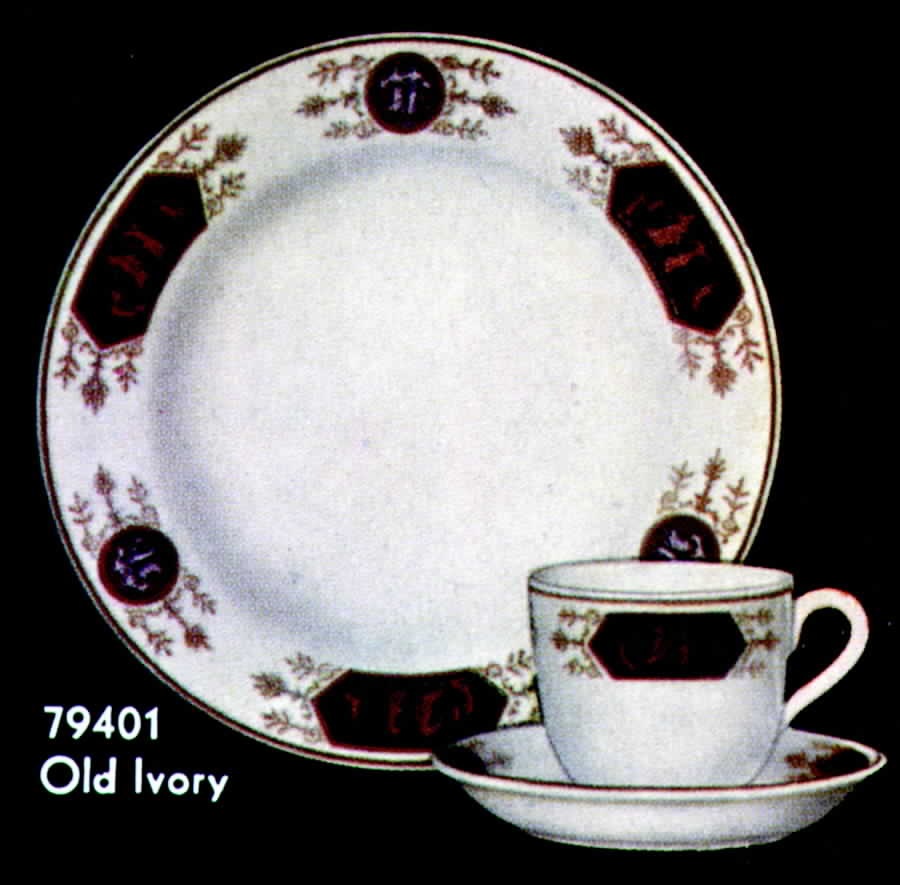 79401 Flat Cup & Saucer Set by Syracuse-1