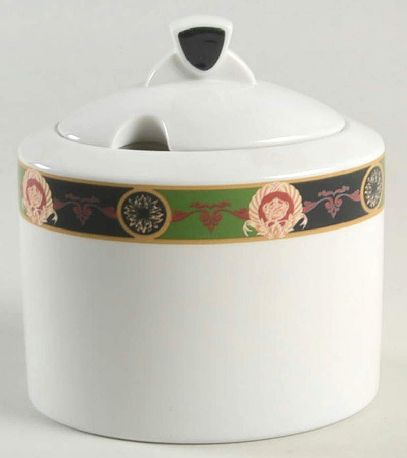 Havana Sugar Bowl & Lid by Sasaki-1