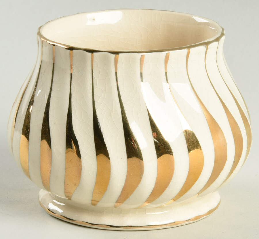 2737 Gold Open Sugar Bowl by Sadler-1