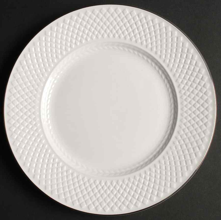 Mansard Platinum Luncheon Plate by Spode-1
