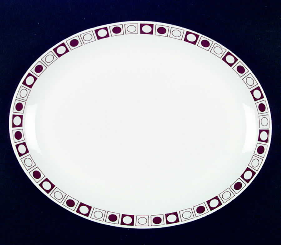 STR18 12" Oval Serving Platter by Sterling China (USA)-1