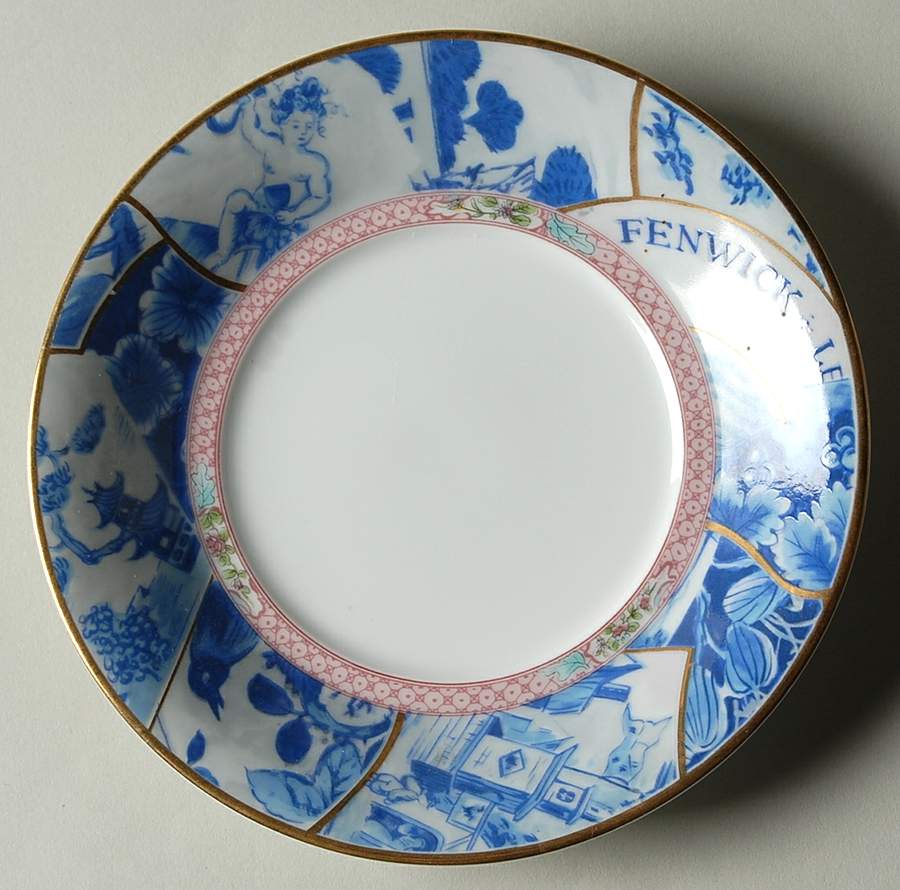 Oriental Collage Saucer by Sadek-1