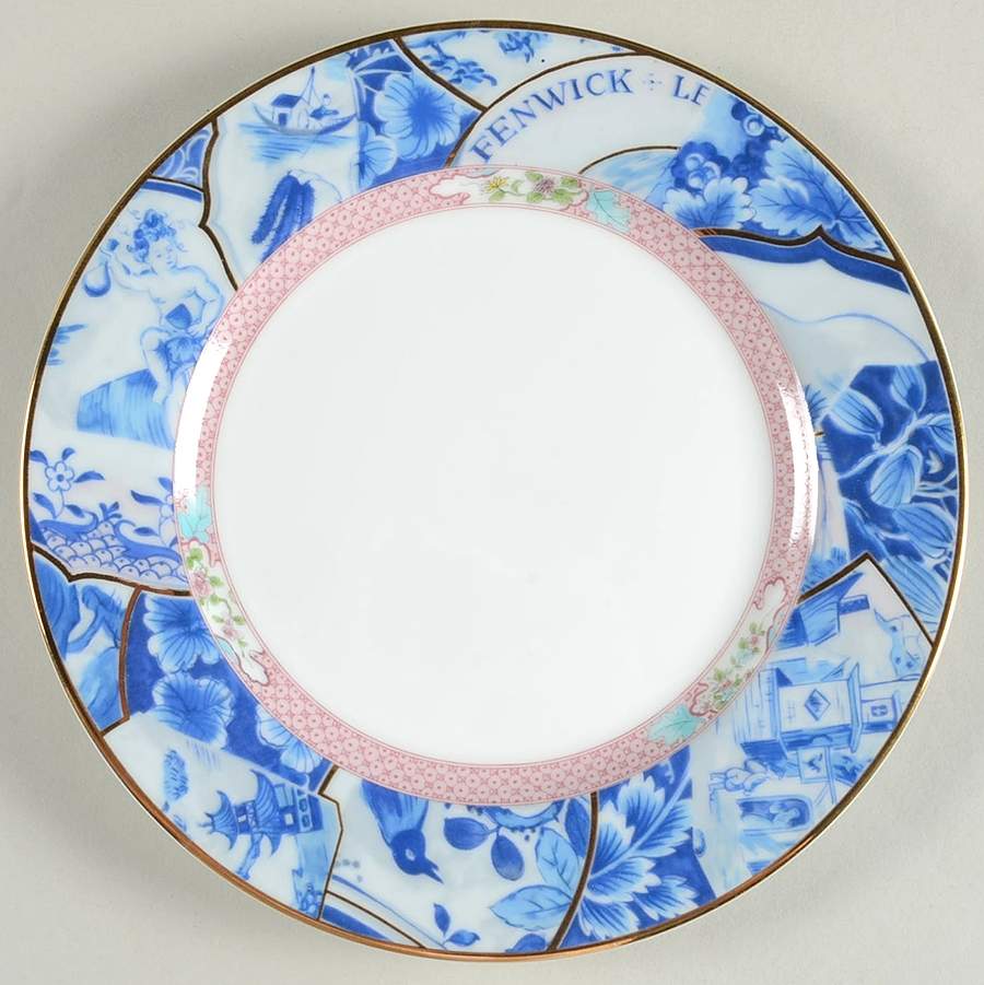 Oriental Collage Salad Plate by Sadek-1