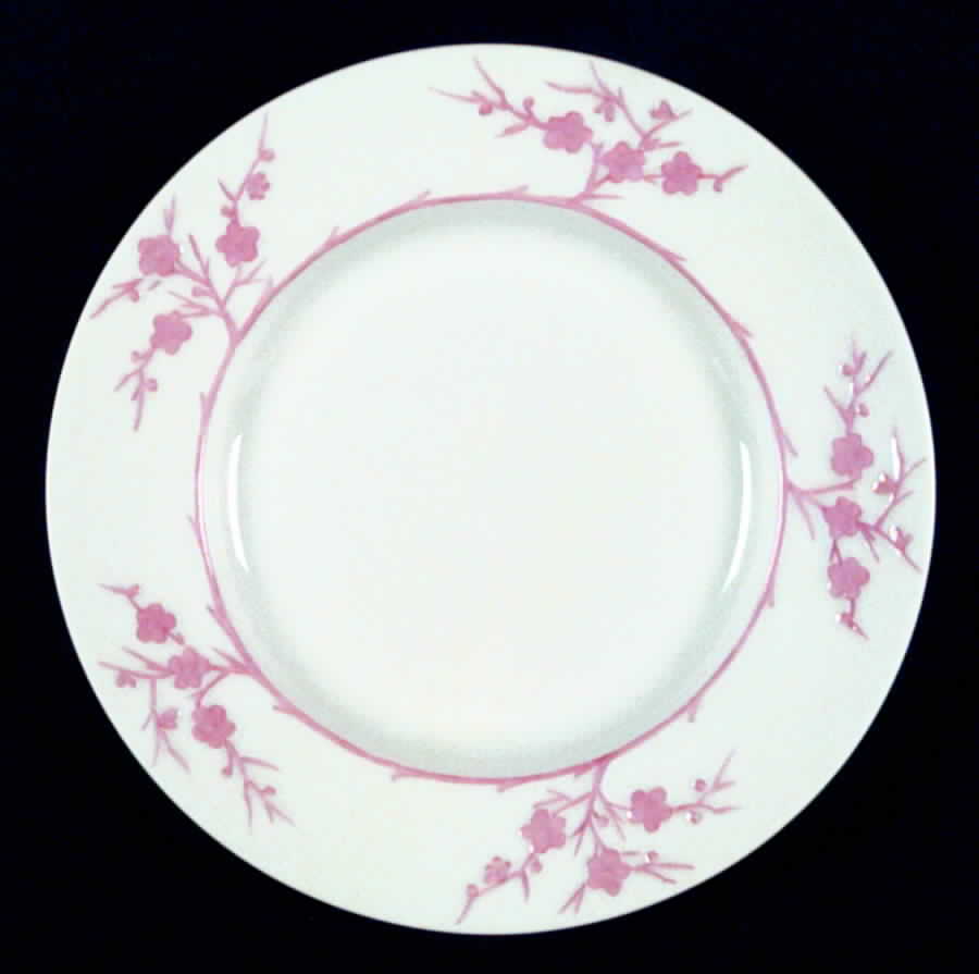 Geisha Dark Pink Salad Plate by Spode-1