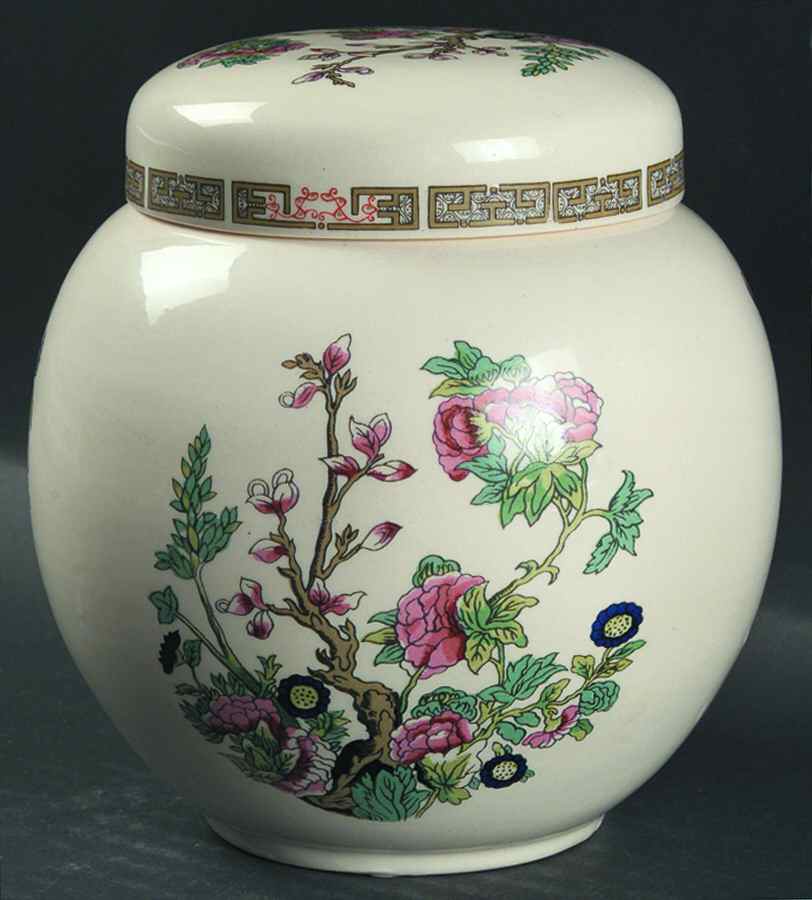 Indian Tree Medium Ginger Jar & Lid by Sadler-1