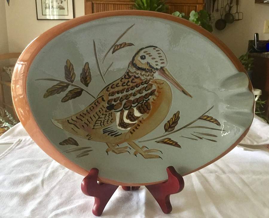 Sportsmen's Giftware 10" Ashtray by Stangl-1