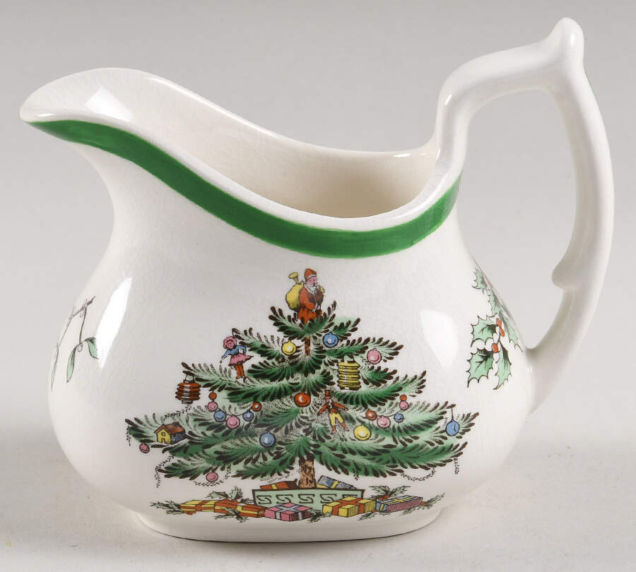 Christmas Tree (Green Trim) Creamer by Spode-1