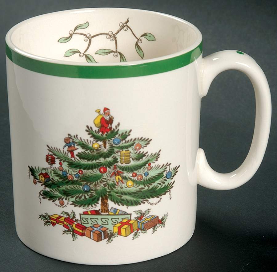 Christmas Tree (Green Trim) Mug by Spode-1