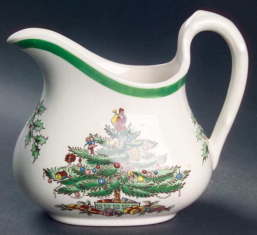 Christmas Tree (Green Trim) Creamer by Spode-1