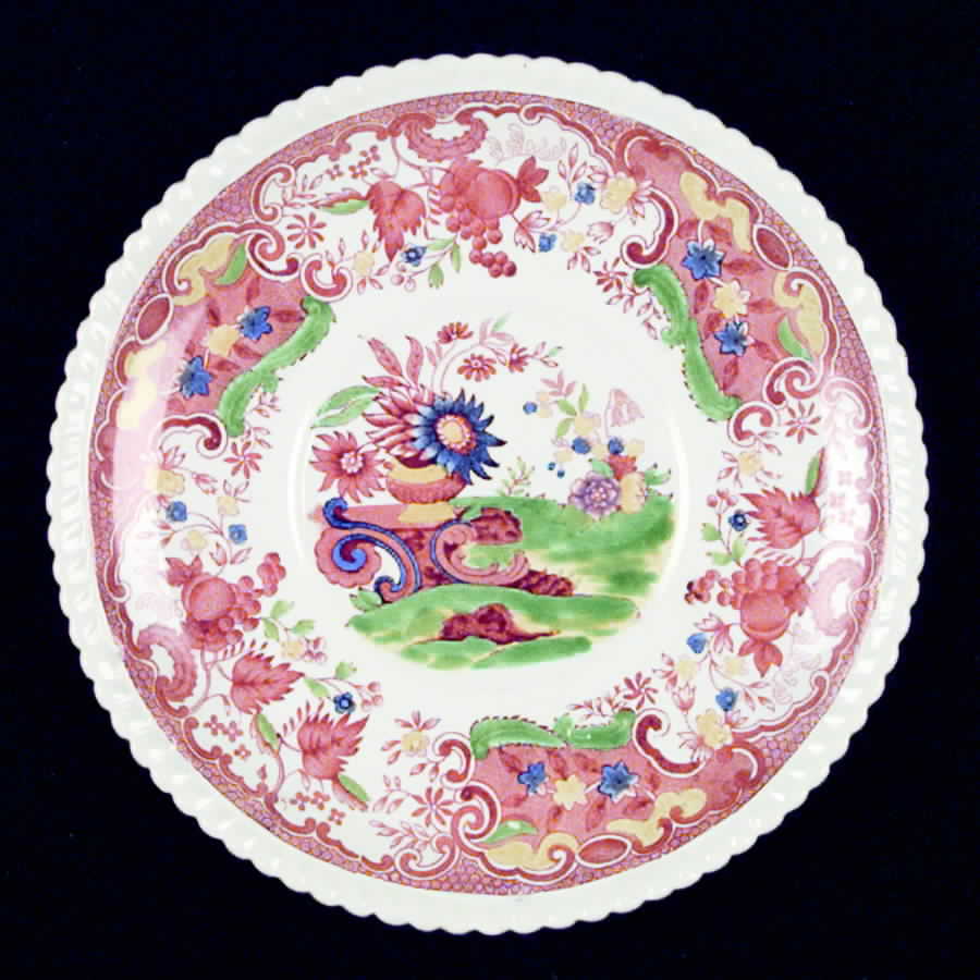 May Orange Multicolor Saucer for Cream Soup Bowl by Spode-1