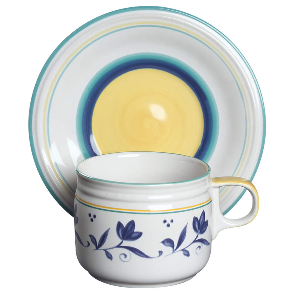 Skylight Flat Cup & Saucer Set by Studio Nova-1