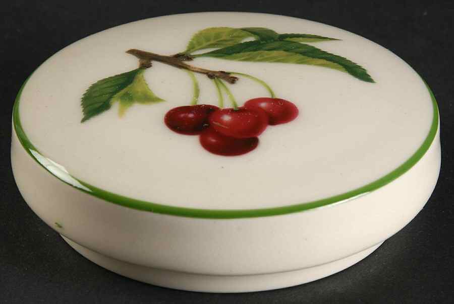 Fruit Medley Cherry Lid for Sugar Bowl by Studio Nova-1
