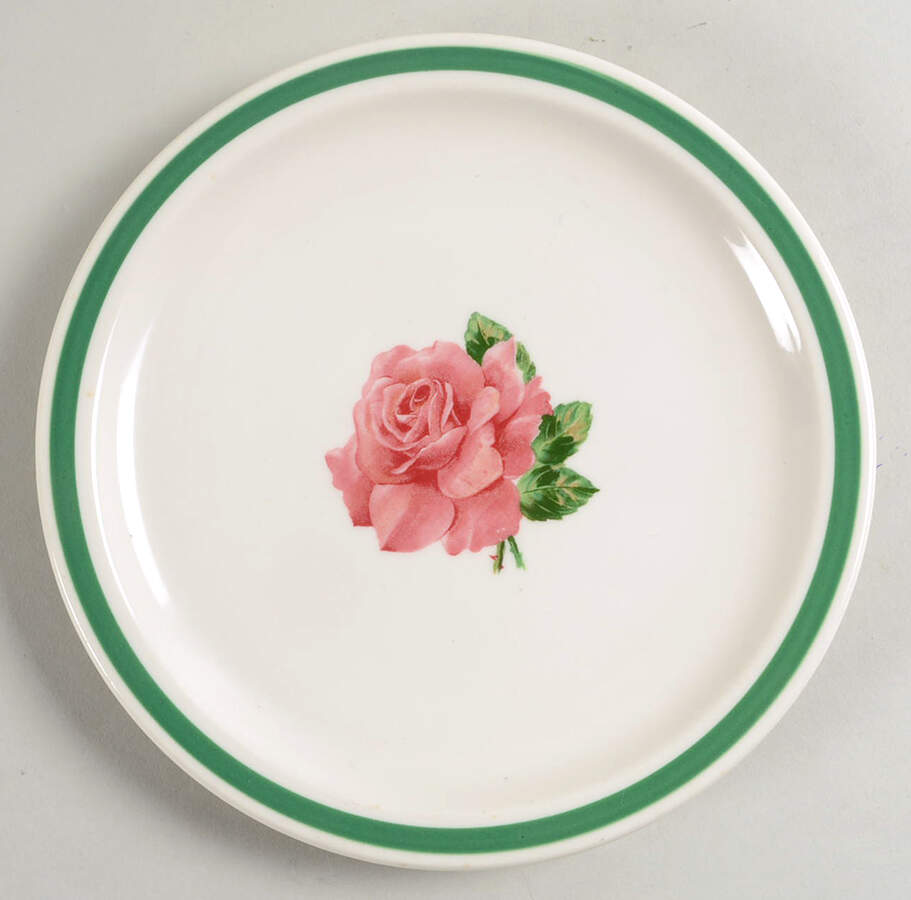 Wild Rose Dessert/Pie Plate by Syracuse-1
