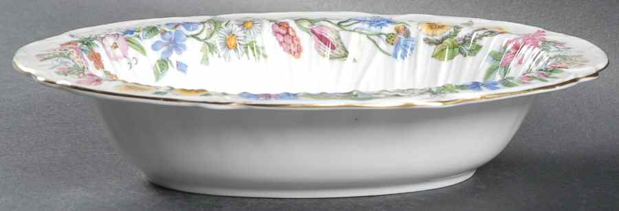 Hedgerow 9" Oval Vegetable Bowl by Shelley-1