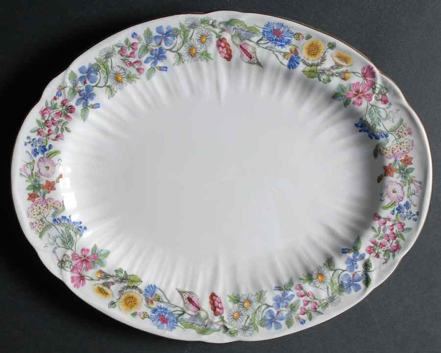 Hedgerow 12" Oval Serving Platter by Shelley-1
