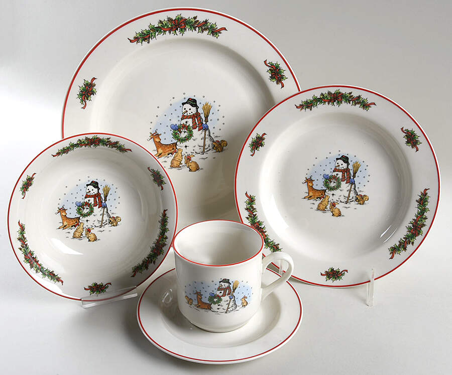 Snowman 5 Piece Place Setting by Salem-1