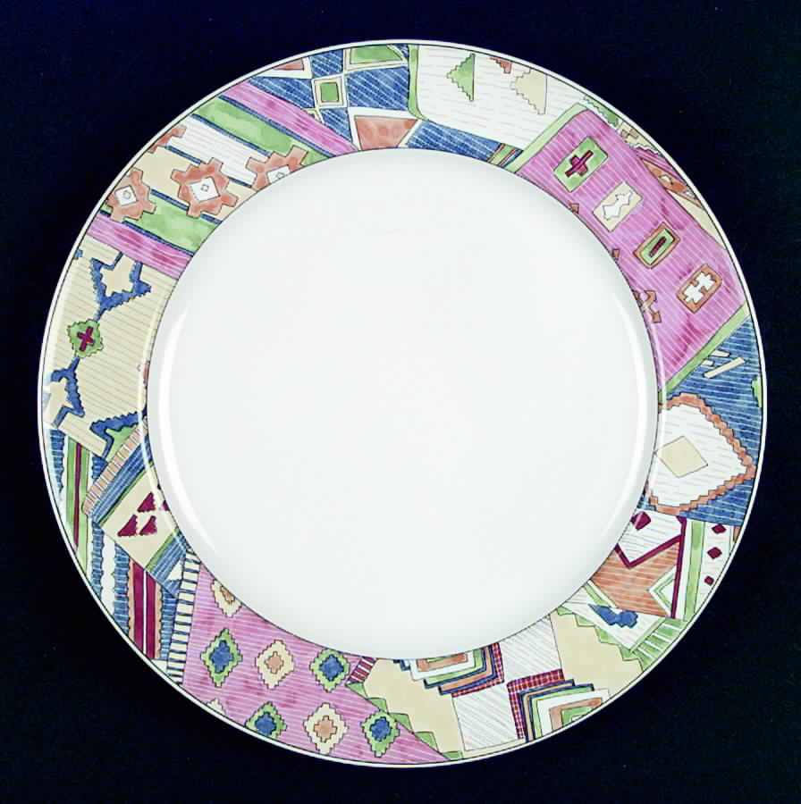 Patchwork Dinner Plate by Studio Nova-1